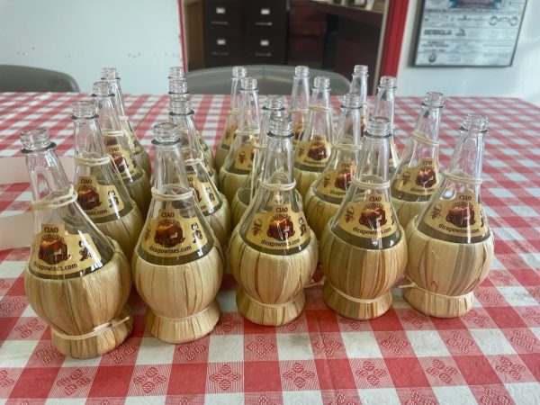 Imported Chianti Wicker Bottle Salt and pepper shakers